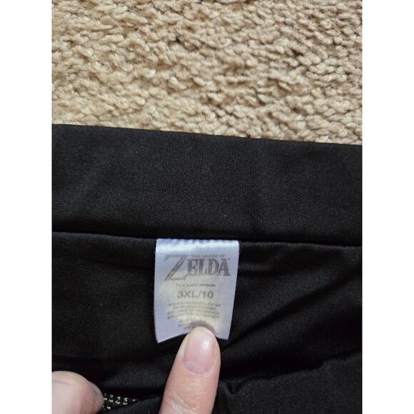 Legend of Zelda Black Nintendo Leggings, Plus Size 3XL - Picture 2 of 12